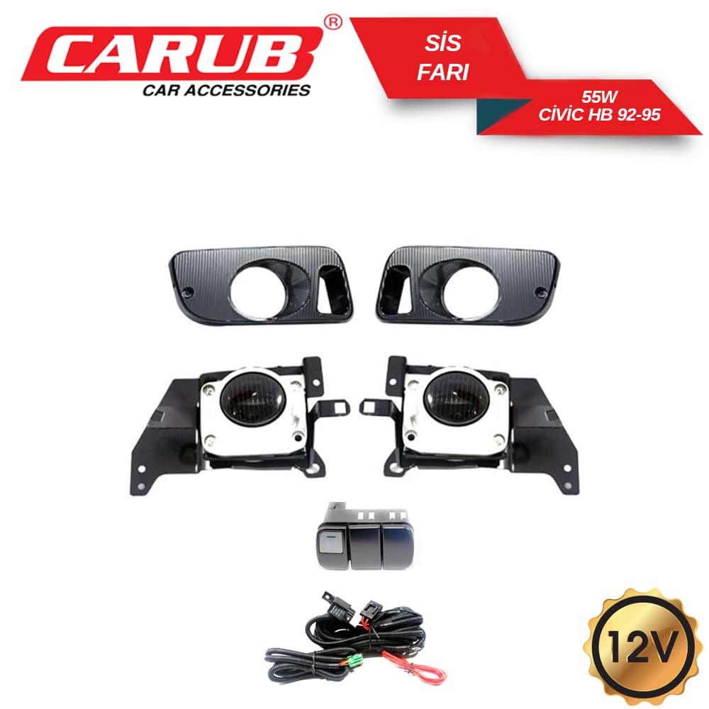 Sis Farı Smok 12V 55W Set Civic Hb 92-95