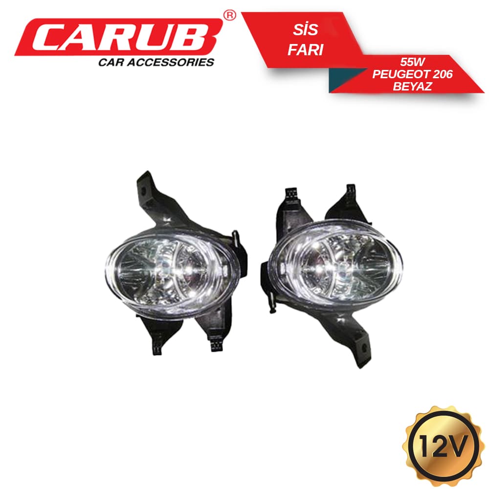 Sis Farı Beyaz 12V 55W Peugeot 206 1998