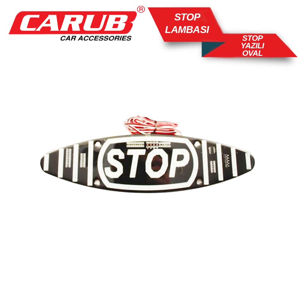 Lamba Stop Stop Yazılı Oval