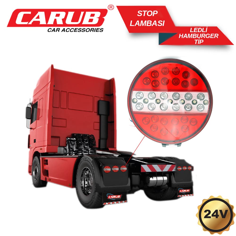 Lamba Stop Hamburger Tip 24 V Ledli
