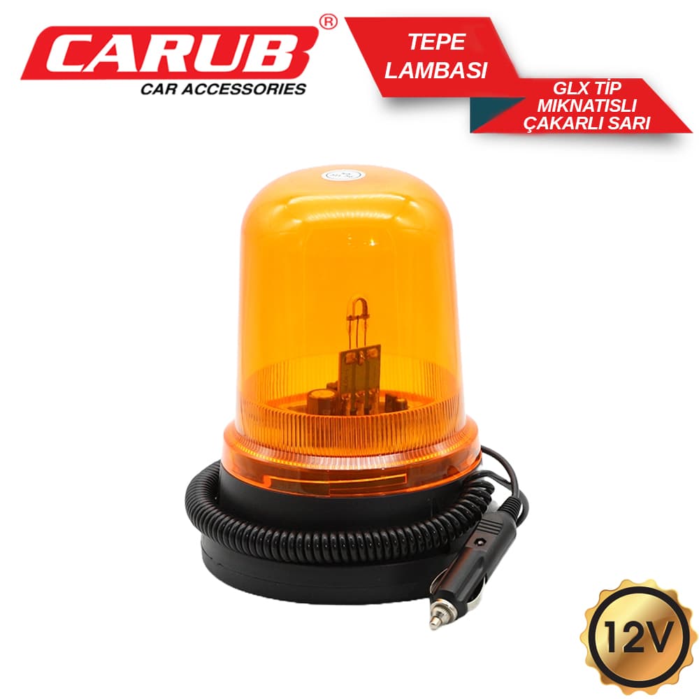 Tepe Lamba 12V GLX Tip Mık. Çakarlı Sarı