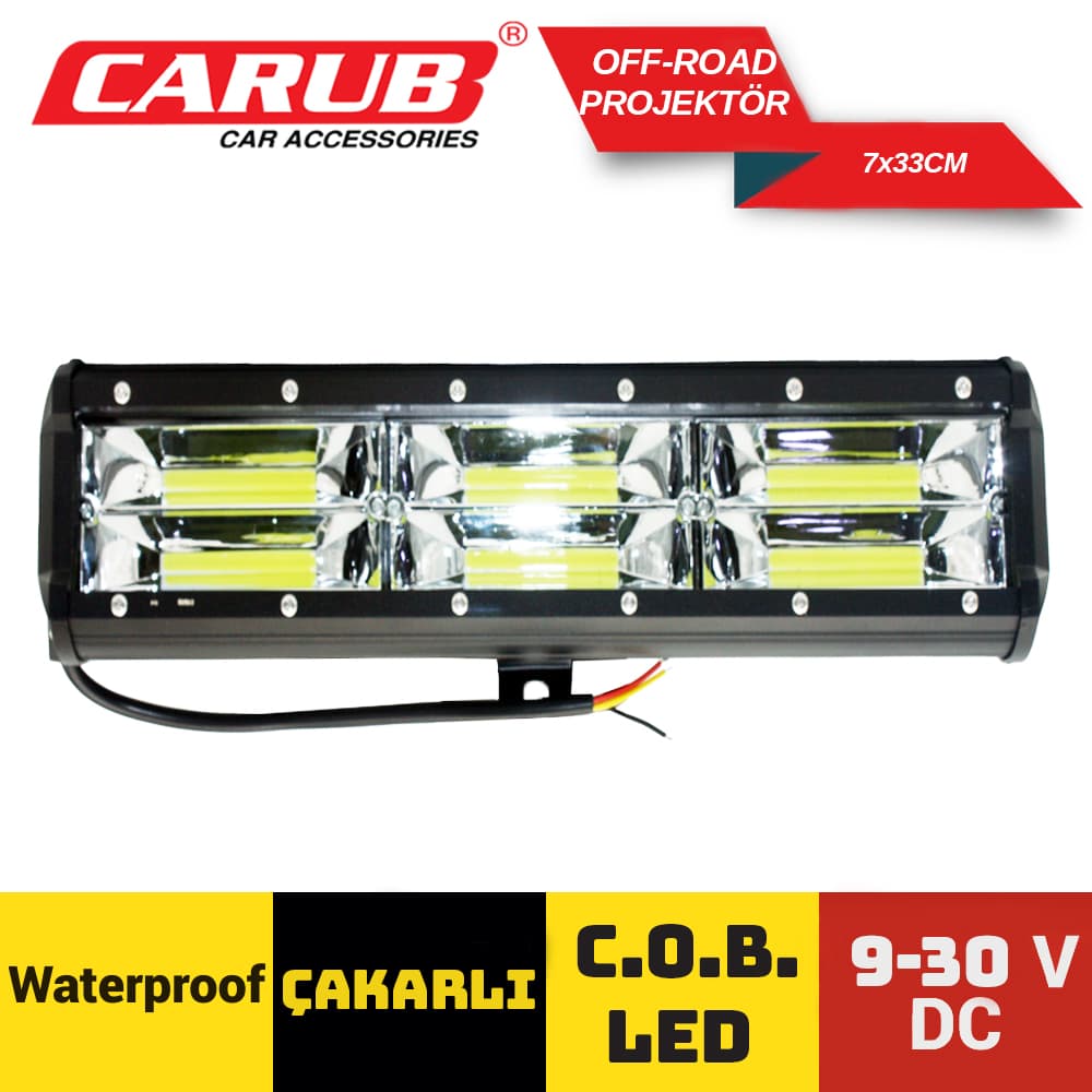 Off-Road Projektör 9-30V COB Çakar 7x33cm B