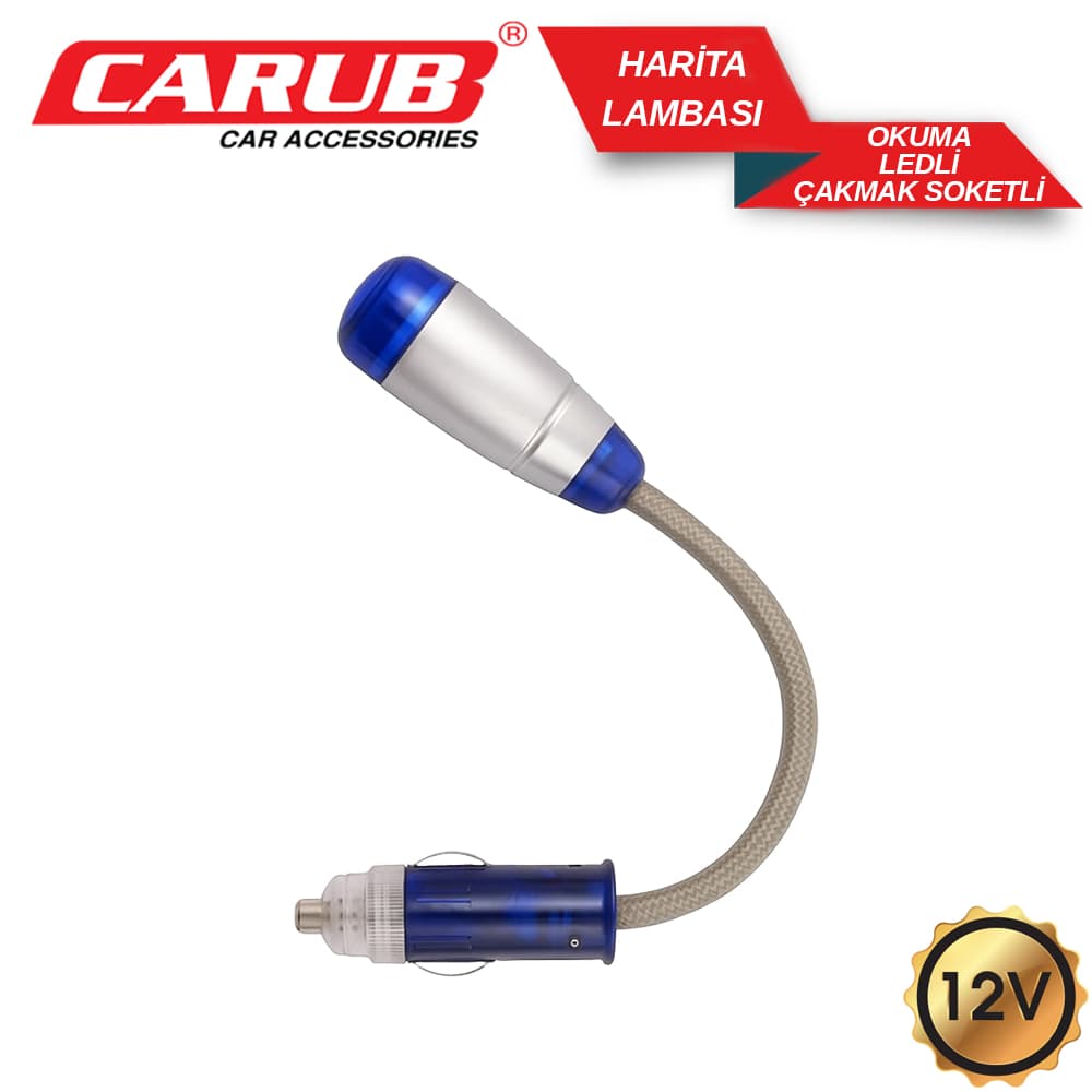 Lamba Harita Okuma 12V Ledli Çakmak Soketli