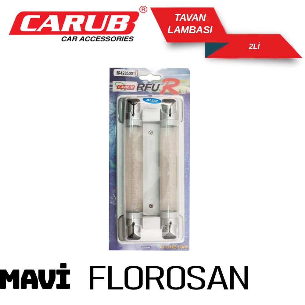Tavan Lambası Florasan Led 2Li Mavi