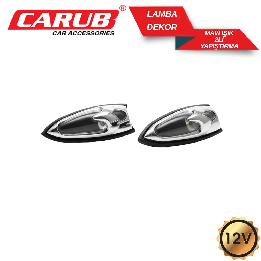 Lamba Dekor 12V 2Li Yapıştırmalı Mavi ışık