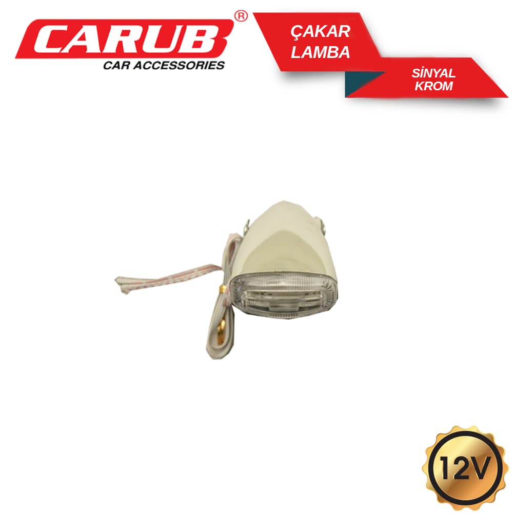 Lamba Antifar Krom 12V Çakar+Foksiyon