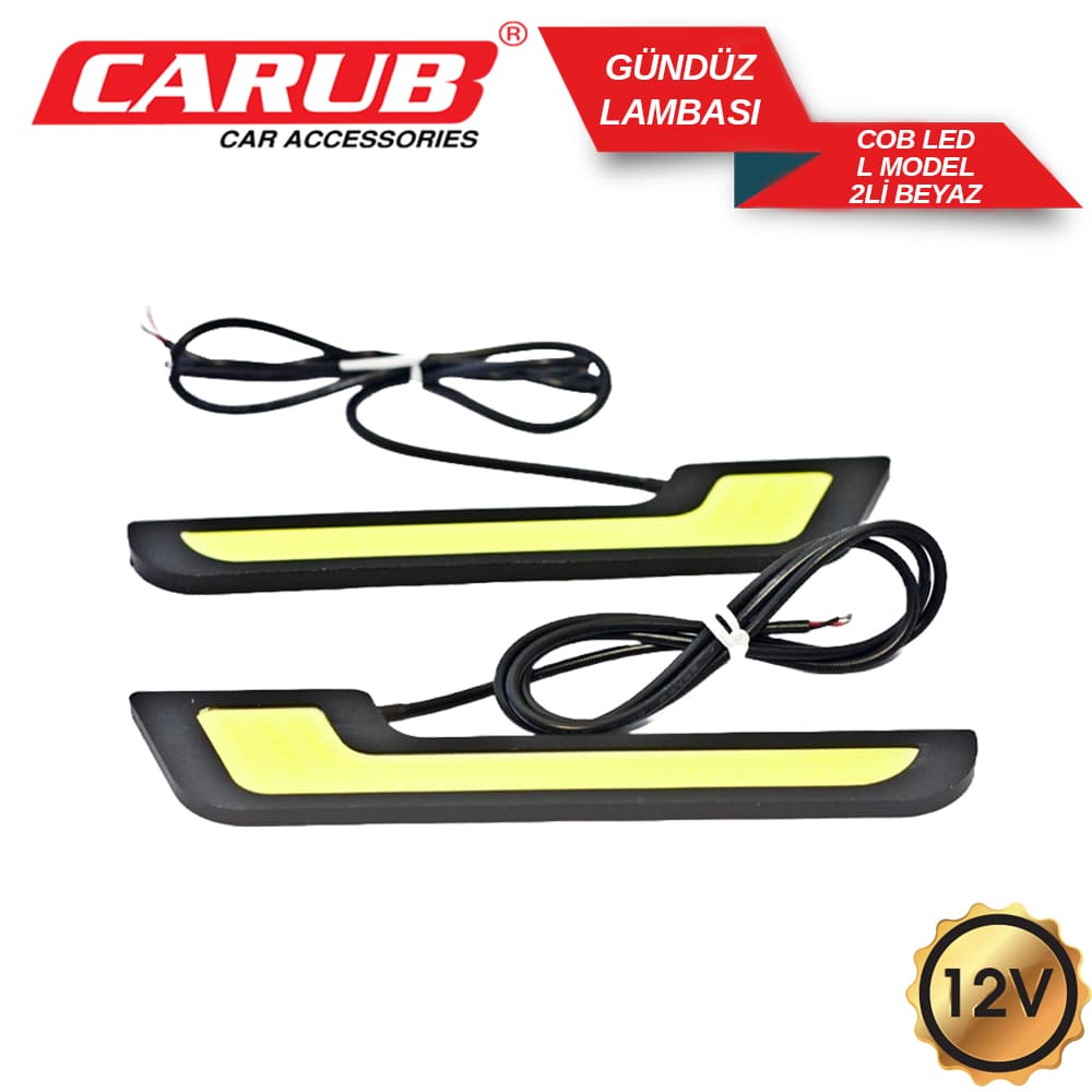 Lamba Gündüz 12V Ledli COB L Model 2Li Bey