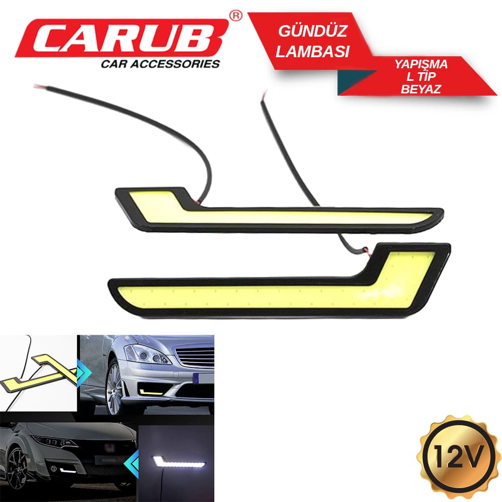 Lamba Gündüz  Yapışma 12V  L  Tip   Beyaz