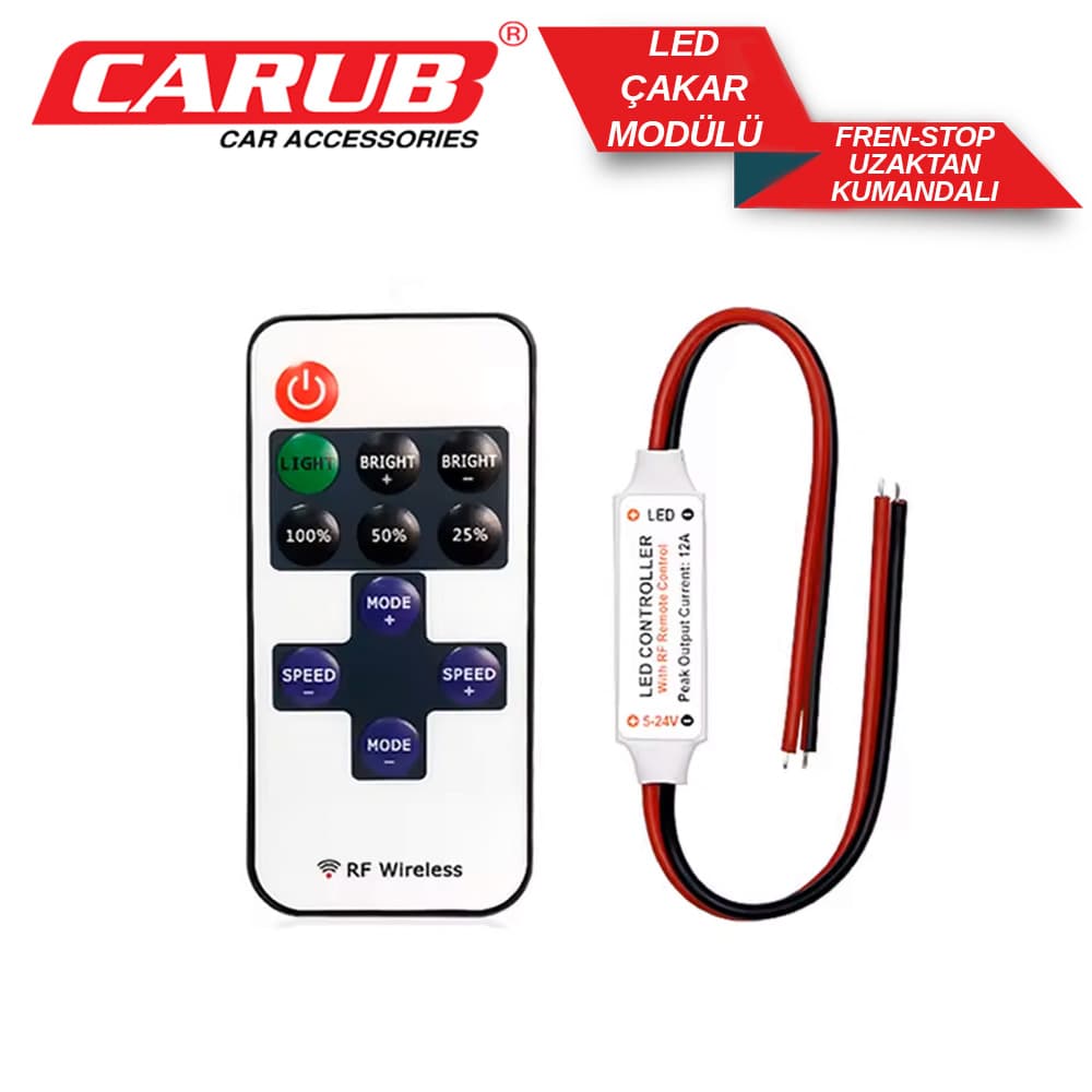 Fren-Stop Led çakar Modülü Uzaktan Kumandalı