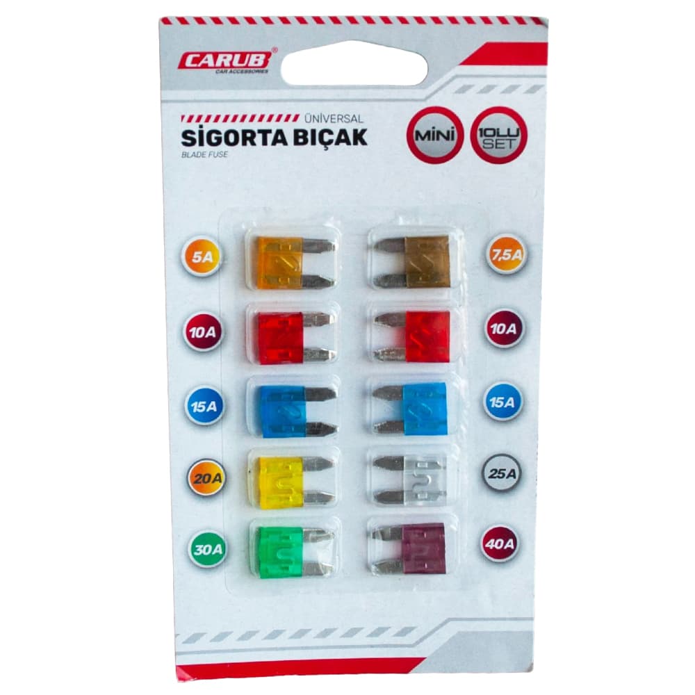 Sigorta Bıçak Mini 10Lu Set