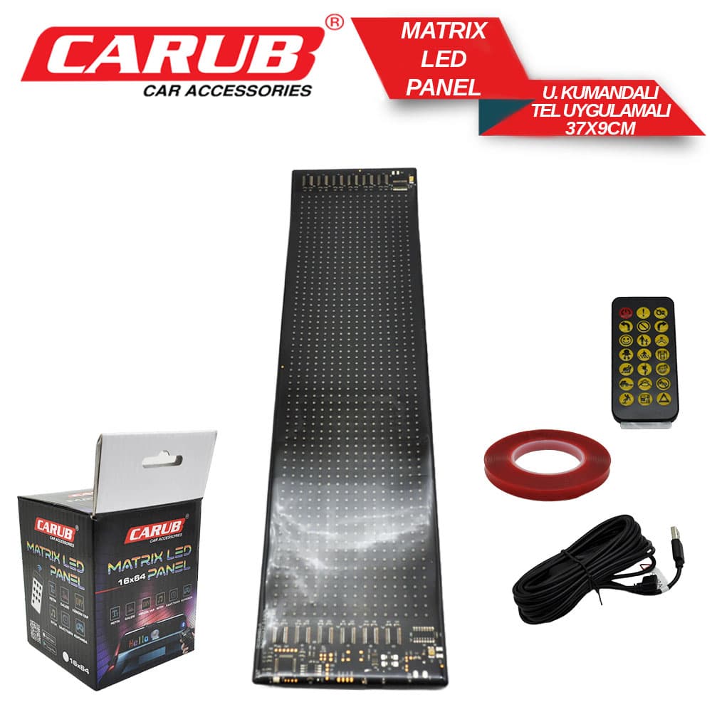 Matrix Panel Led 37x9cm U.K Tlf.Uygulamalı