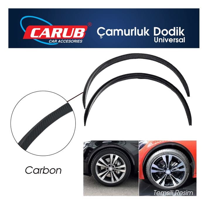 Çamurluk Dodik Üniversal 71cm Carbon