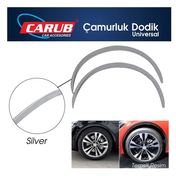 Çamurluk Dodik Üniversal 71cm  Silver