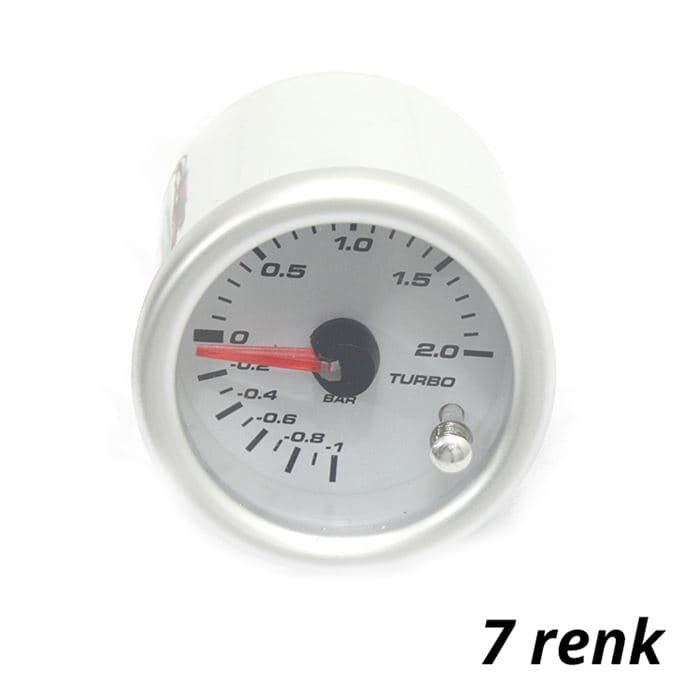 Takometre Turbo 2\" inch 7 Renkli
