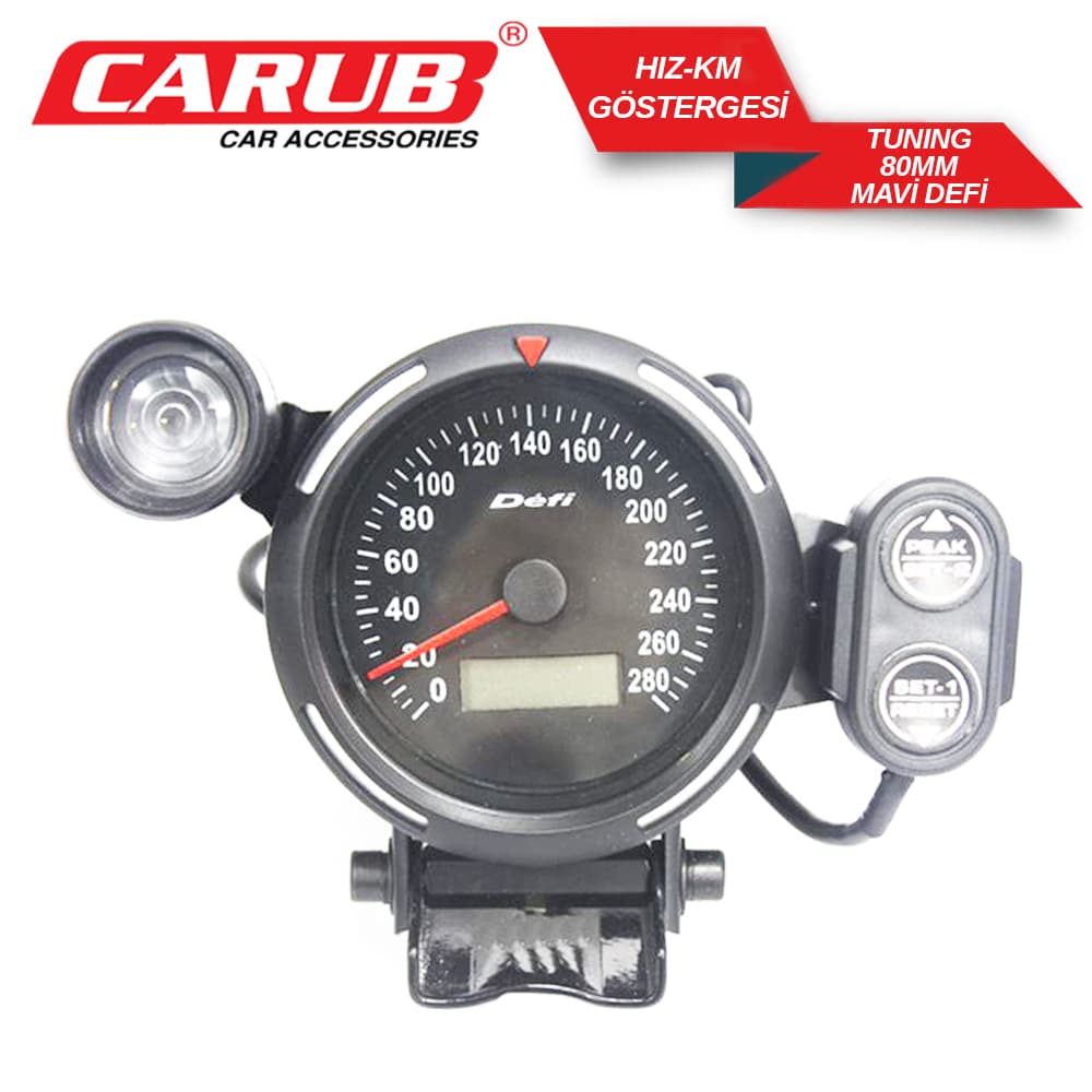 Hız-Km Göstergesi Tuning 80mm Mavi Defi