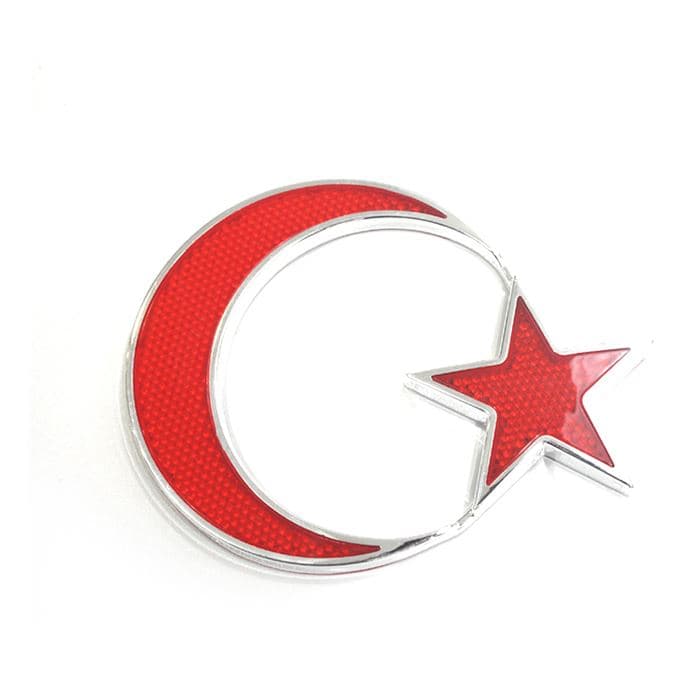Arma Reflektör Ay Yıldız Kırmızı