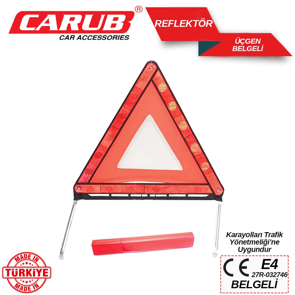 Reflektör Üçgen E4 27R032746 Belgeli