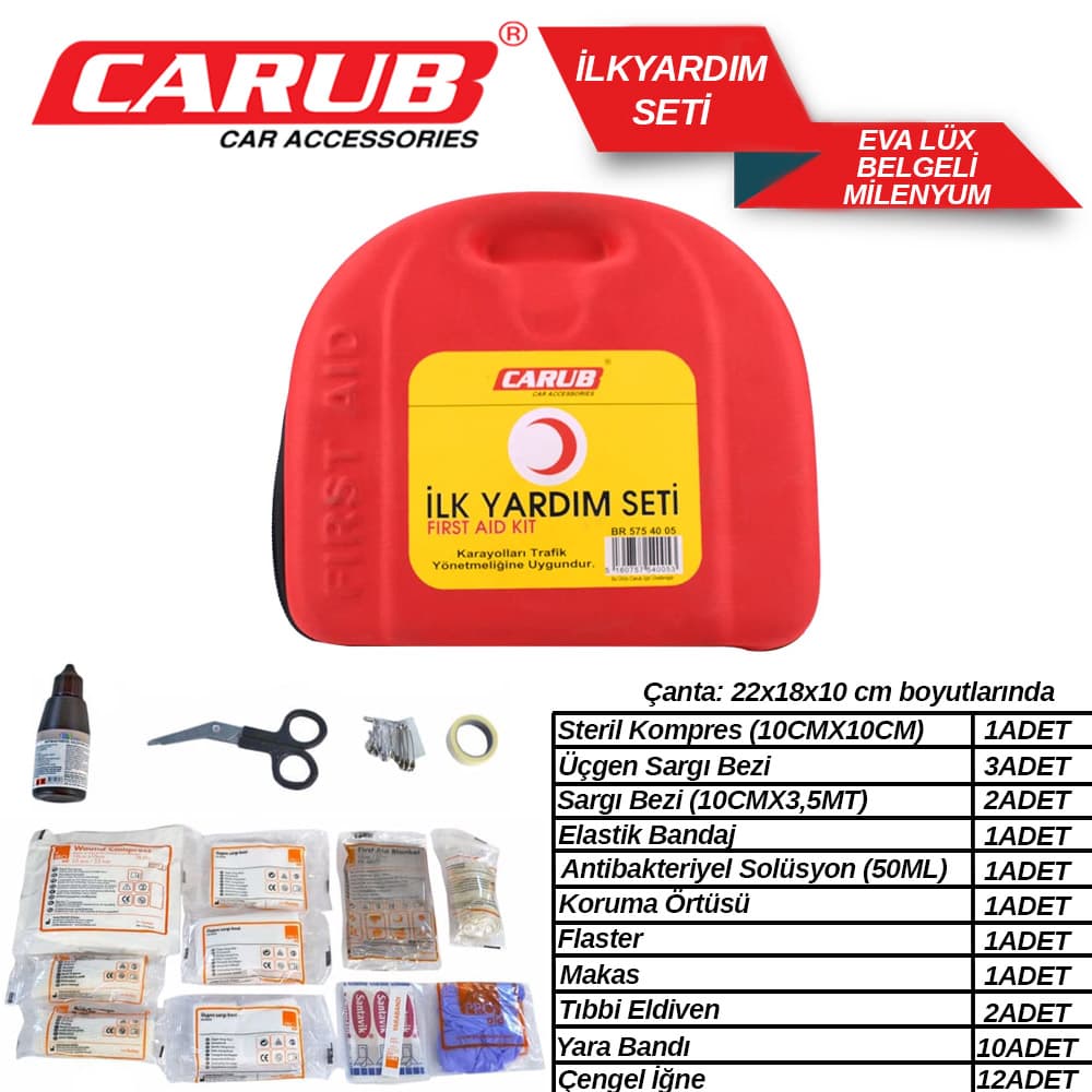 İlk Yardım Seti EVA LÜX BELGELİ  Milenyum