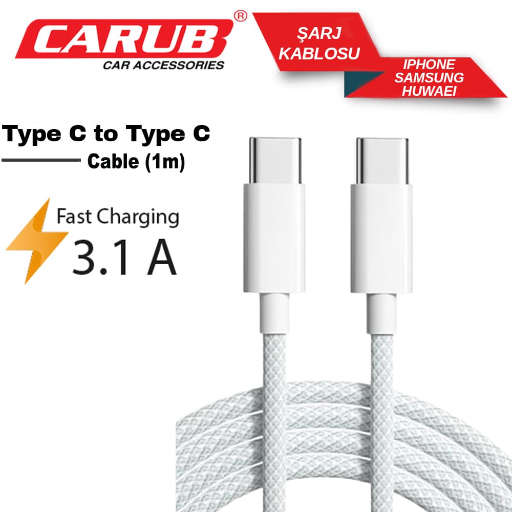Şarj Kablosu  TYPE C to TYPE C 1mt İphone 15
