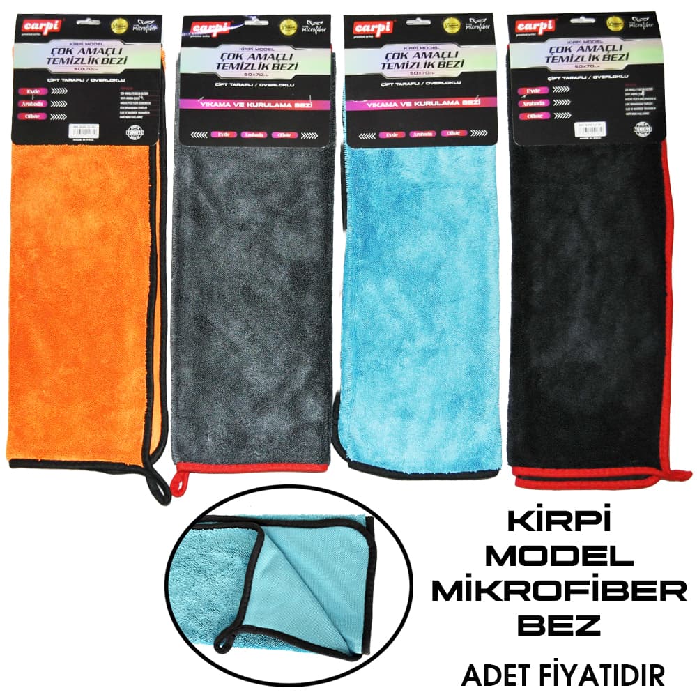 Kirpi Model Mikrofiber Bez Çift Yönlü 50X70