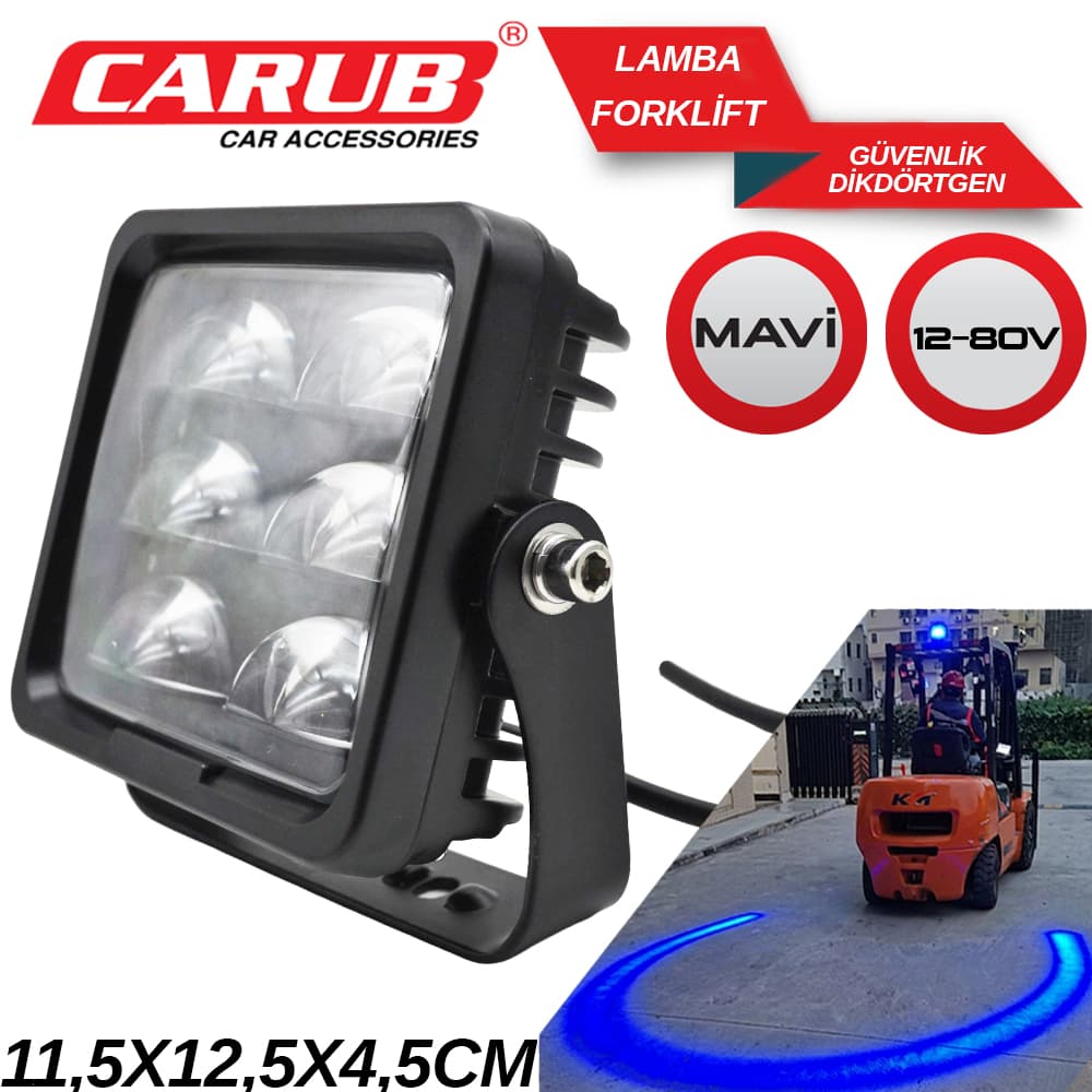 Lamba Forklift 12-80V Çember Mavi Kare
