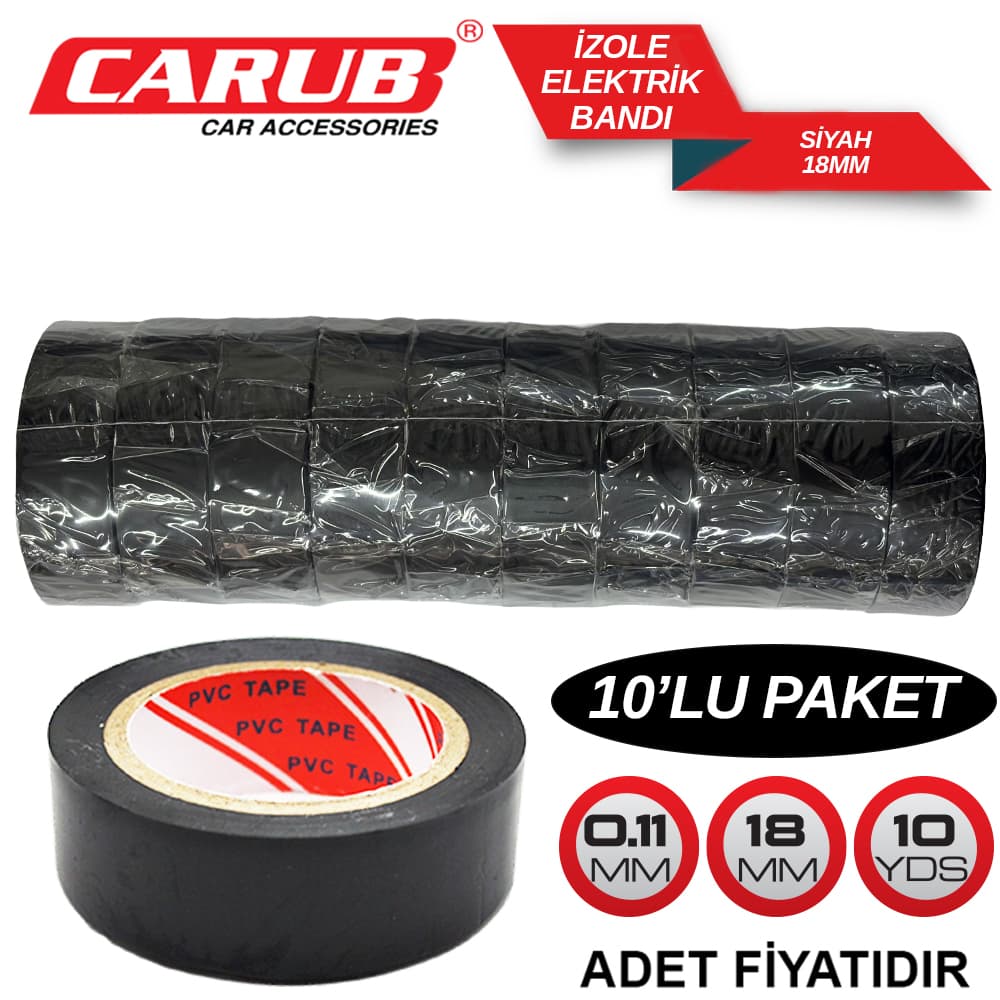İzole Elektrik Bandı Siyah