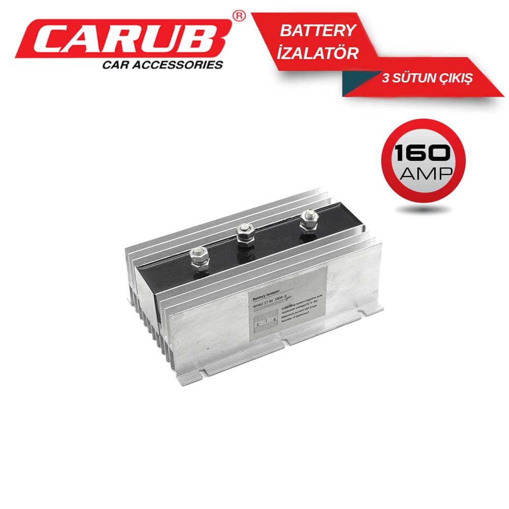 Battery İzalatör 160 Amper 3 Sutun Çıkış