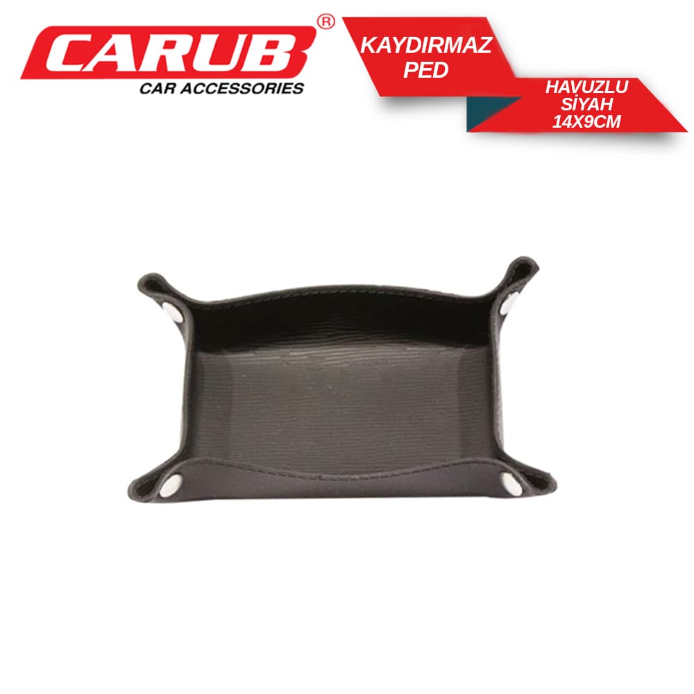 Kaydırmaz Ped Çıtçıt 14x9cm Havuzlu Siyah
